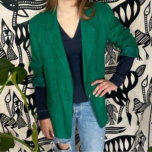Talbots 100% linen Green Women's Blazer
